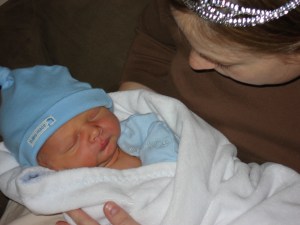The day he was born - April 15, 2007, 8lbs 1oz of perfection!